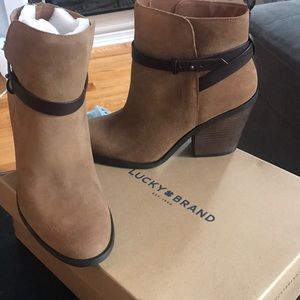 Lucky Brand LP-ENCLINE booties (honey/tobacco)